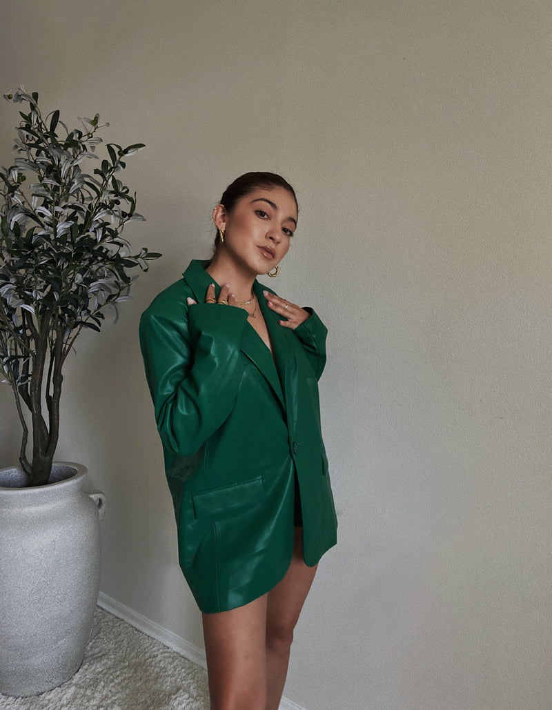 Me Porto Bonito Vegan Leather Blazer – MIHOLANY