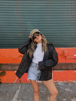 The Lany Vegan Leather Bomber Jacket